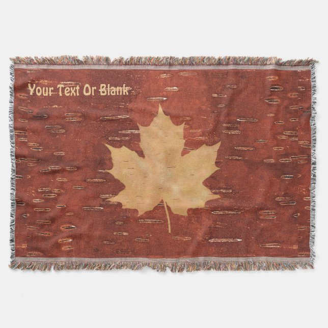 Couverture Feuille d'érable sur écorce de bouleau intérieur (Devant)