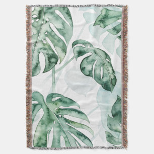 Couverture Feuille fendue de paume tropicale