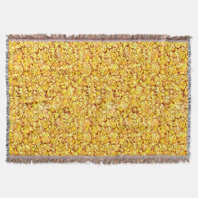 Couverture Feuilles d'automne, jaune doré (Devant)