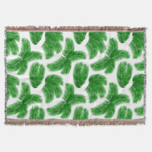Feuilles de palmier tropical vert sur fond blanc