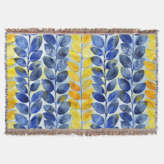 Couverture Feuilles jaune et bleu