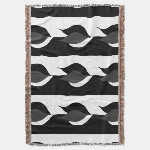 Couverture Feuilles noires et blanches