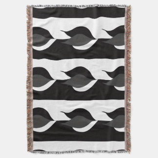 Couverture Feuilles noires et blanches