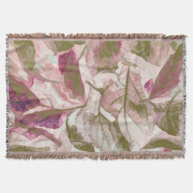 Couverture Feuilles roses et verts tombés (Devant)
