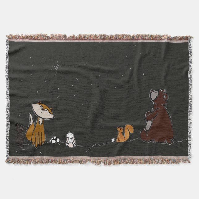 Couverture figdewdrop Watch the Stars Throw Blanket (Devant)