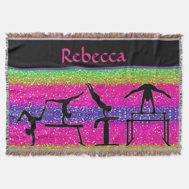 Couverture Filles Gymnastique Événements Étincelle Lancer Bla (Devant)
