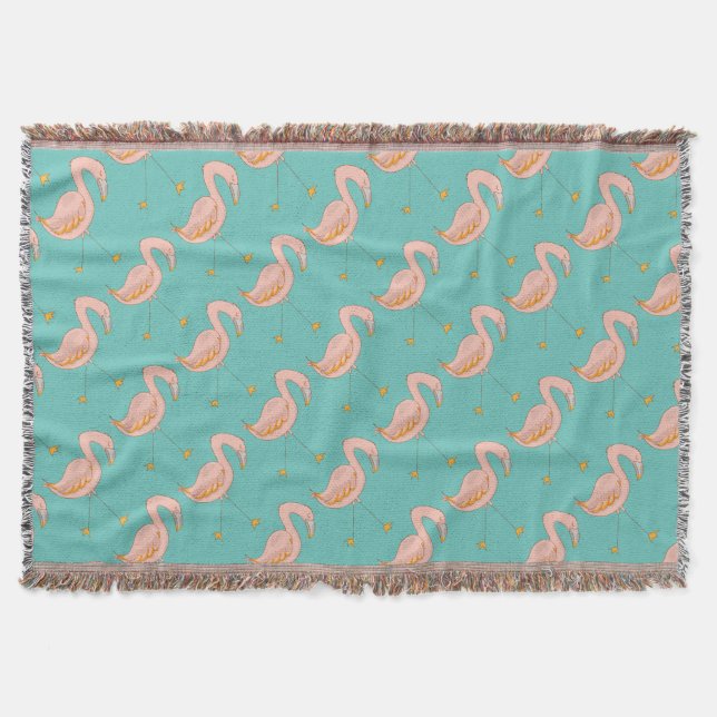 Couverture Flamant Rose 2 Motif (Devant)