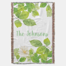 Fleur blanche et jardin Feuille vert