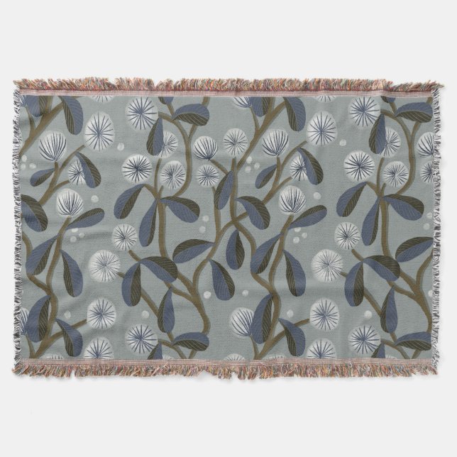 Couverture Fleur bouffante design motif (Devant)
