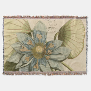 Couverture Fleur de Lotus bleu sur l'arrière - plan bronzage