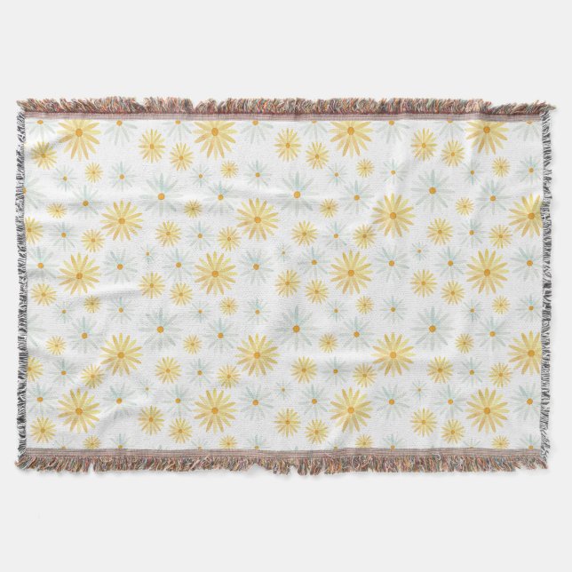 Couverture Fleur de naissance d'avril - Motif de marguerite c (Devant)