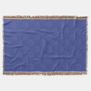 Couverture Fleur de vie / Blume des Lebens - bleu motif