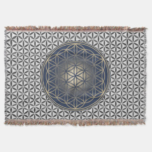 Couverture Fleur de vie - motif de timbre - BG 5
