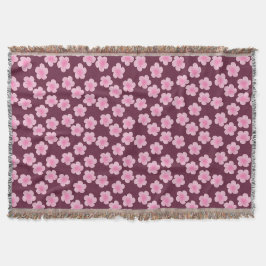Couverture Fleur Frangipani rose Motif sans couture