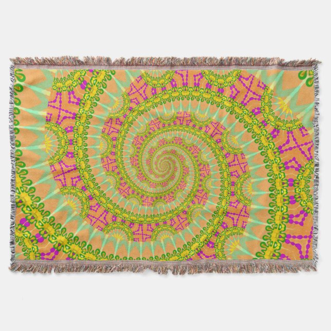 Couverture Fleur Spirale SUNNY (Devant)