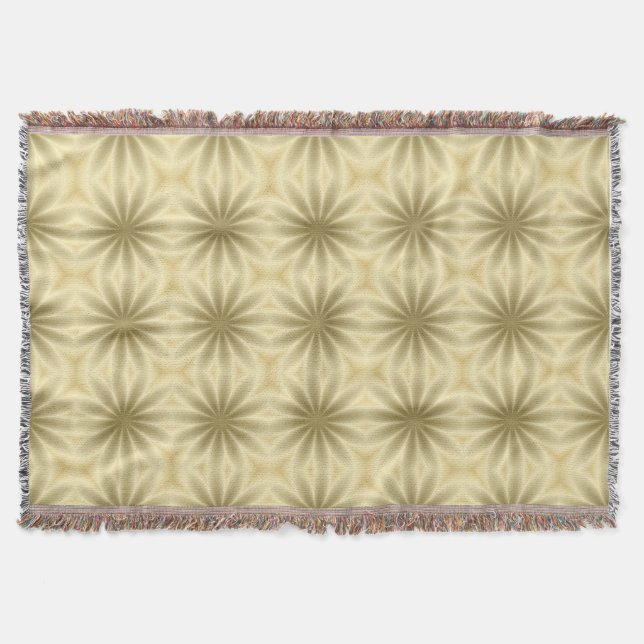 Couverture Fleurs Abstraites d'or (Devant)