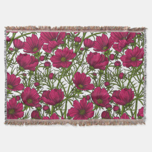 Couverture Fleurs Cosmos roses
