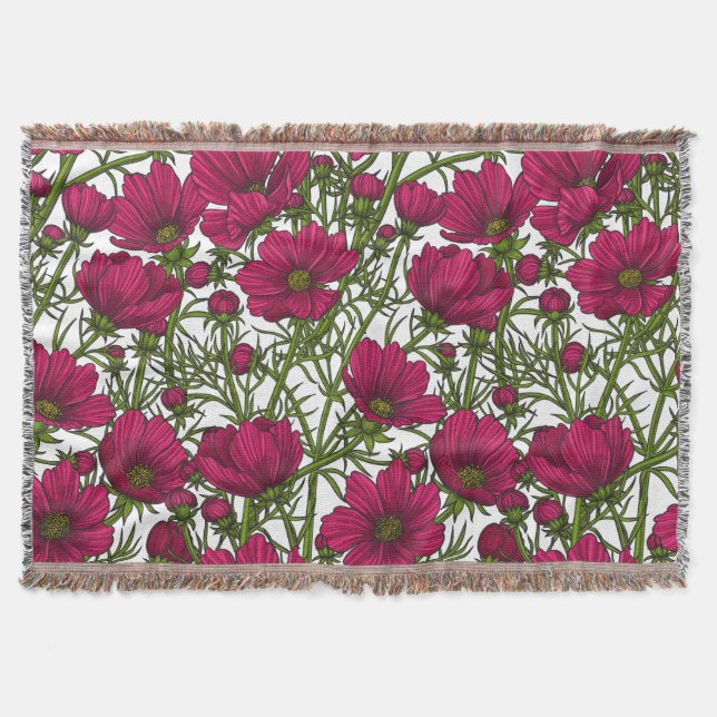 Couverture Fleurs Cosmos roses (Devant)