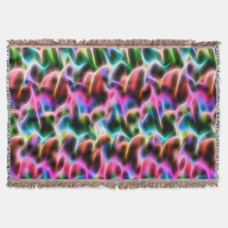 Couverture Fleurs dans coussin abstrait couleur pastel