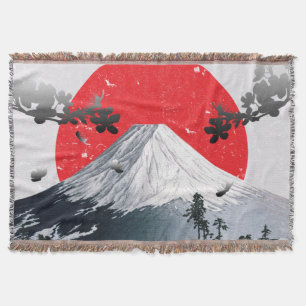 Couverture Fleurs de cerisiers Mont Fuji Japon