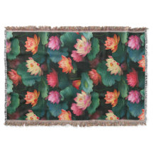 Fleurs de Lotus Rose Ethéal, Inspiré Art Nouveau