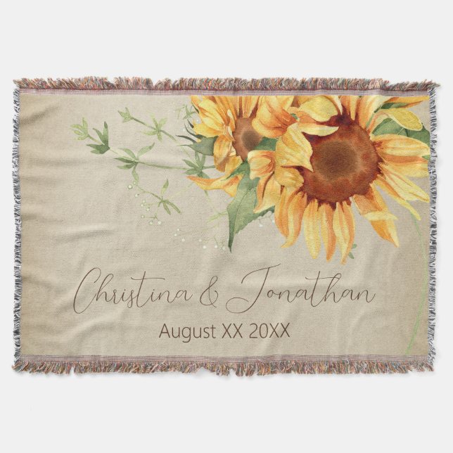 Couverture Fleurs de soleil romantiques aquarelles sur parche (Devant)