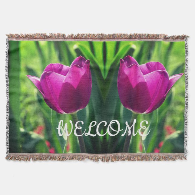Couverture Fleurs de tulipes, Bienvenue (Devant)