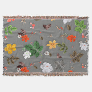 Couverture Fleurs jaunes et roses blanches 16