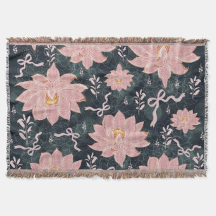Couverture Fleurs magiques avec motif pailleté