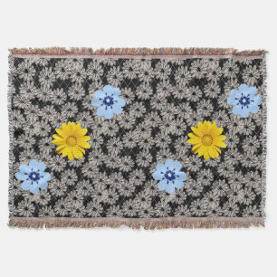 Couverture Fleurs motif 19.b. BG noir