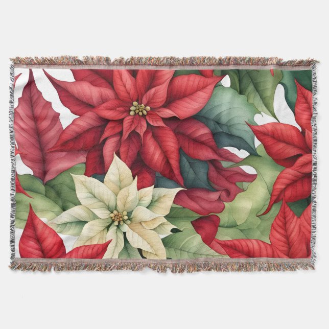 Couverture Fleurs Poinsettia (Devant)