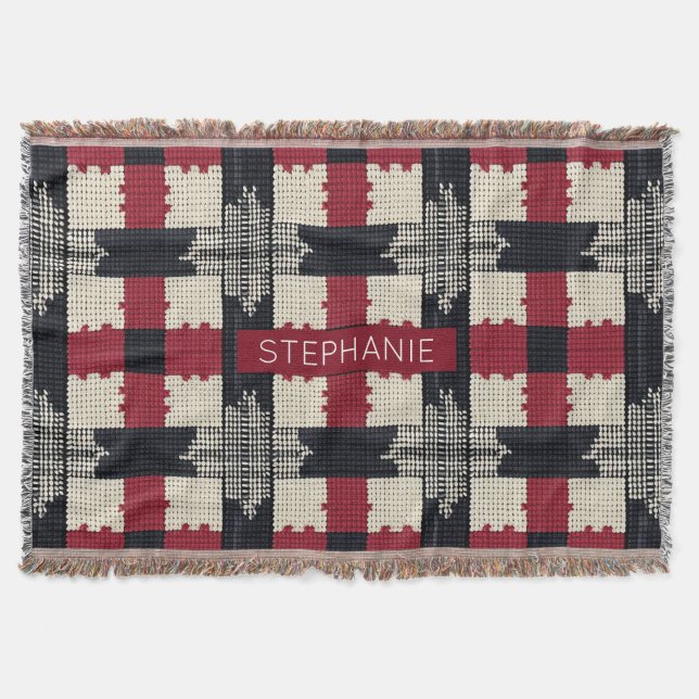 Couverture Flocon de neige de Knit rustique - Boho d'hiver co (Devant)