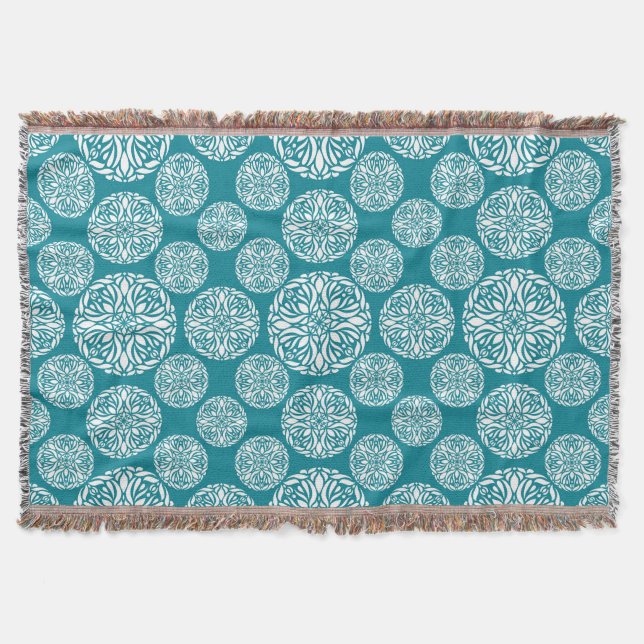 Couverture Flocon de neige floral d'hiver (Devant)