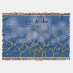 Couverture Floral couvrant tissé cinquantième par jubilé d
