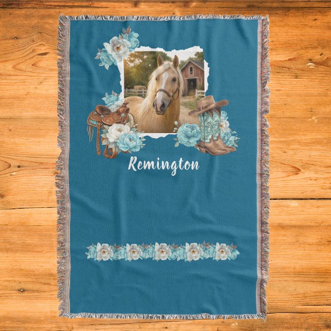 Couverture florale de cheval occidentale (Créateur téléchargé)