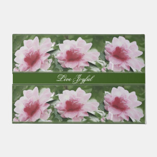 Couverture florale de tapis de plancher de caméli