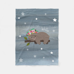 Couverture florale d'ouatine de filles d'étoiles