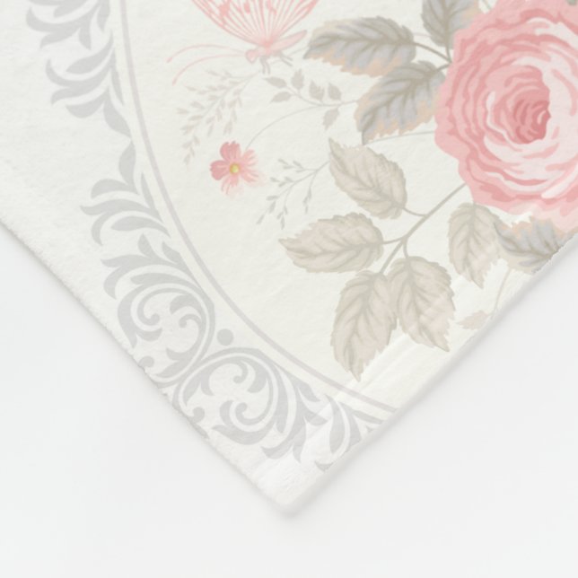Couverture florale en toison (Coin)