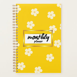 Couverture florale moderne et simple Planificateur