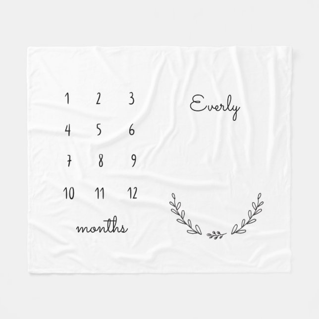 Couverture florale personnalisée (Devant (Horizontal))