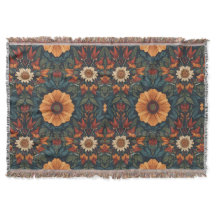 Couverture florale vintage confortable pour nouvel
