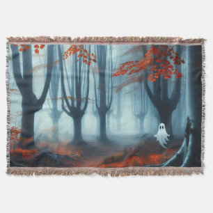 Couverture Forêts éffrayantes d'automne avec un fantôme