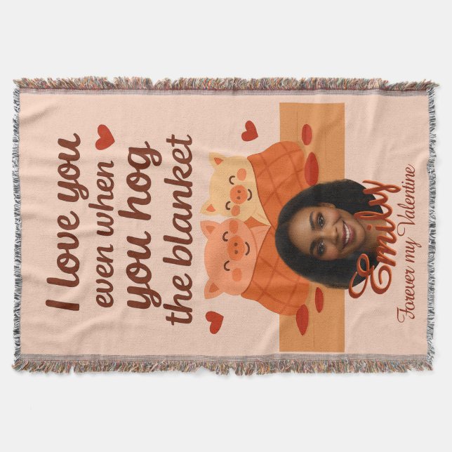 Couverture 'Forever my Valentine' Throw Blanket (Devant)
