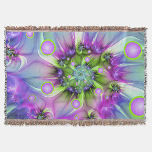Couverture Formes arrondies de spirale colorées Art fractal A