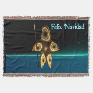 Couverture Fractal Inuit Hunter - Feliz Navidad