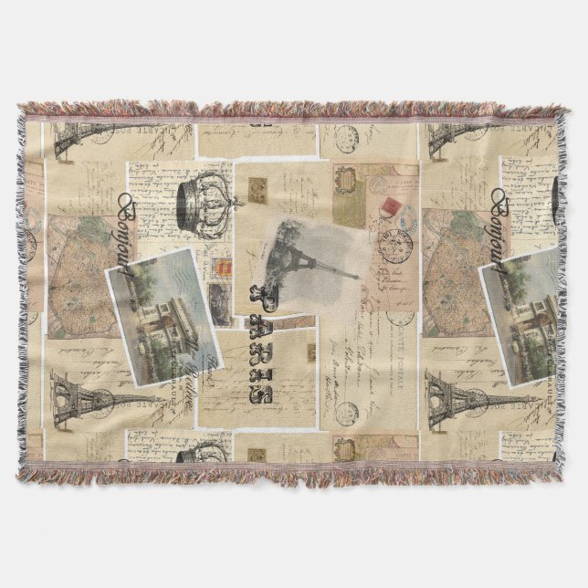 Couverture française de jet de collage de carte (Devant)