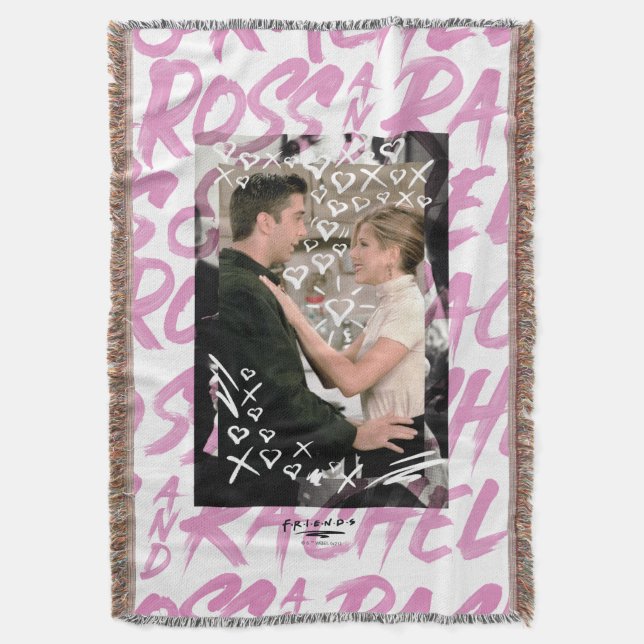 Couverture FRIENDS™ | Ross Et Rachel Doodled Hearts (devant Vertical)