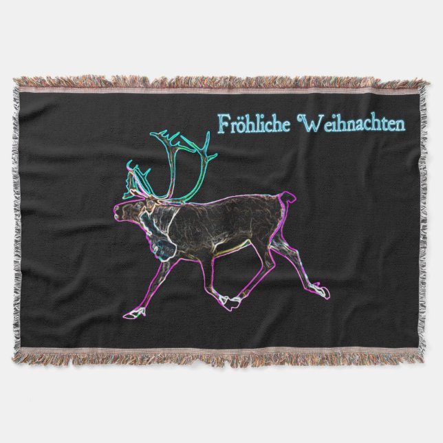 Couverture Frohliche Weihnachten - Caribou électrique (Devant)