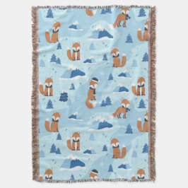 Couverture Frosty Winter Foxes