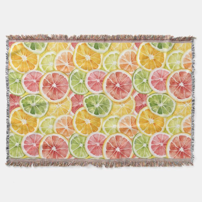 Couverture Fruits Citriques Lime Citron Orange Pamplemousse (Devant)